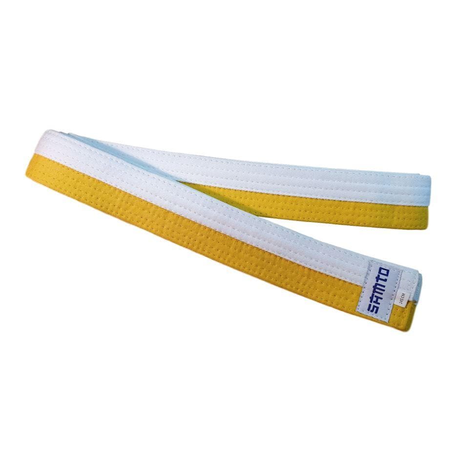 Cinturón Blanco - Amarillo para Artes Marciales SAMTO