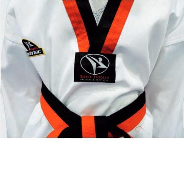 Dobok Protec Inspire negro/rojo