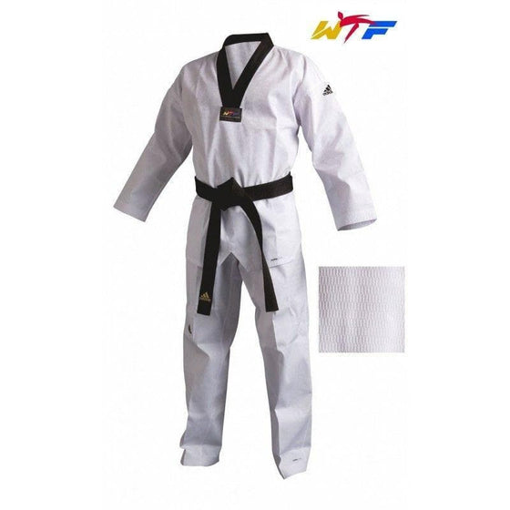 Traje - Dobok Taekwondo ADIDAS CHAMPION III Cuello Negro