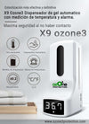 Dispensador de gel automático + Medición temperatura X9 Ozone3