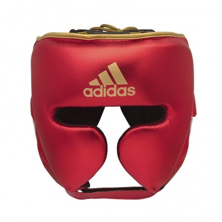 CASCO DE BOXEO ADIDAS "ADI-STAR" (ROJO/DORADO)