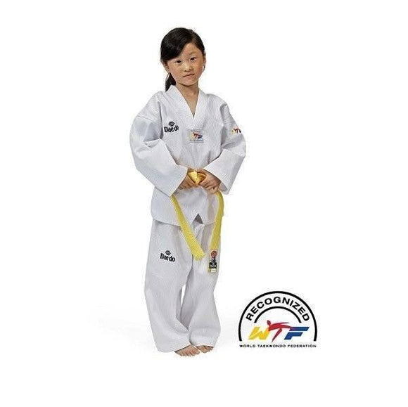 DOBOK TAEKWONDO CUELLO BLANCO