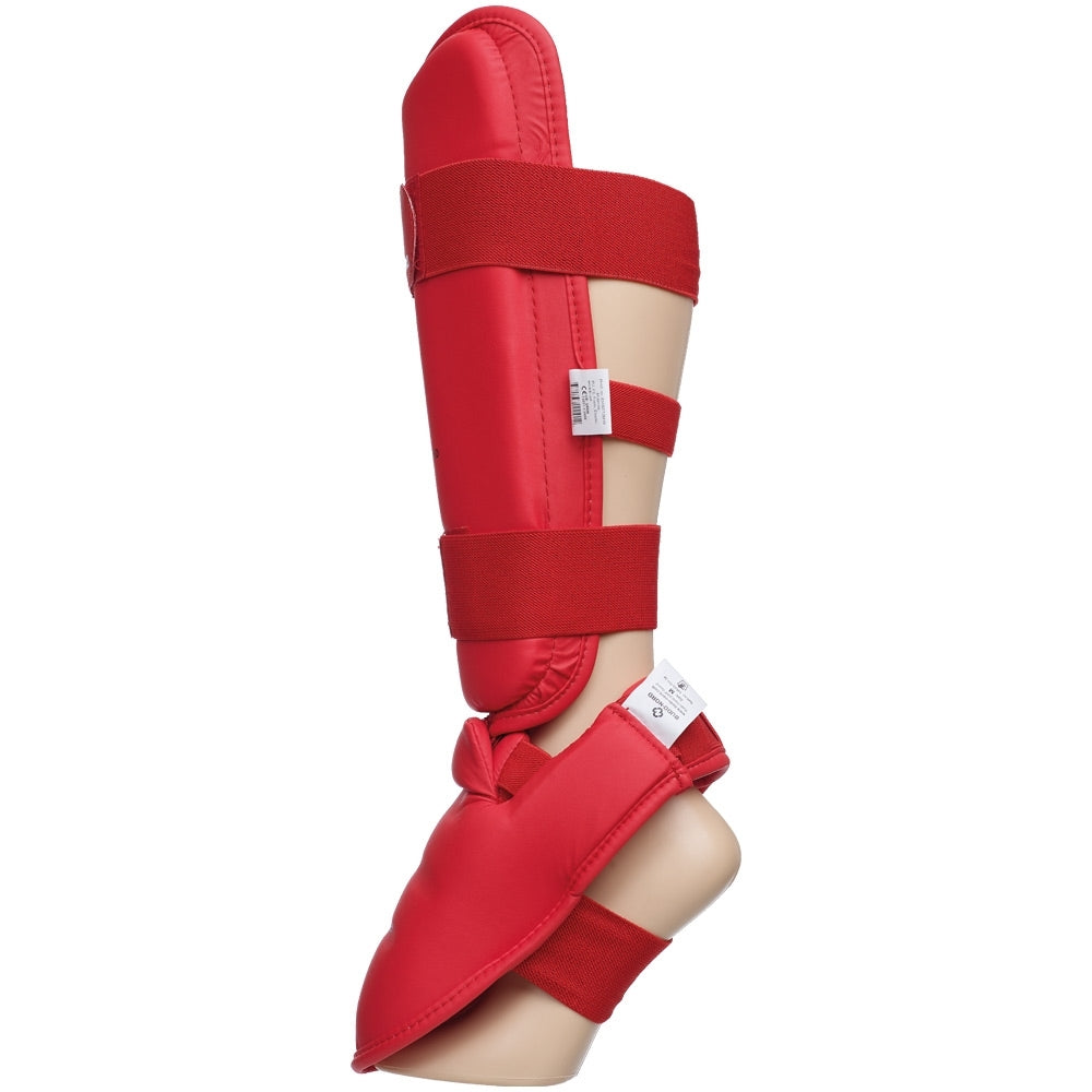 ESPINILLERAS KARATE WKF ROJO BUDO-NORD