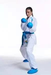 PACK KARATEGI KUMITE MIRAI 2 CHAQUETAS (AZUL-ROJO) + CINTURÓN  ROJO Y AZUL BUDO-NORD