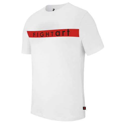 Camiseta Blanco / Rojo FIGHT ART