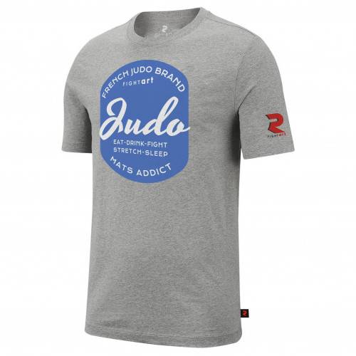 Camiseta Gris JUDO "Modelo Blason" FIGHT ART
