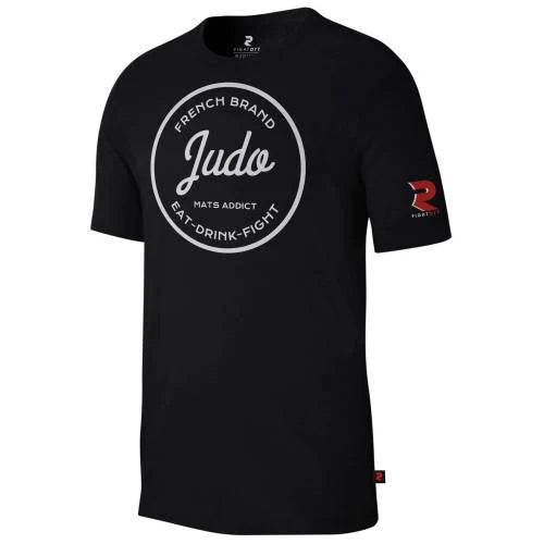 Camiseta Negra JUDO "Modelo Francés" FIGHT ART