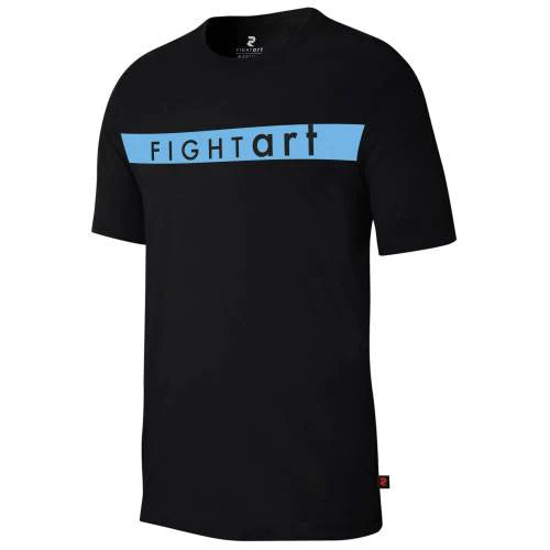 Camiseta Negra / Azul FIGHT ART