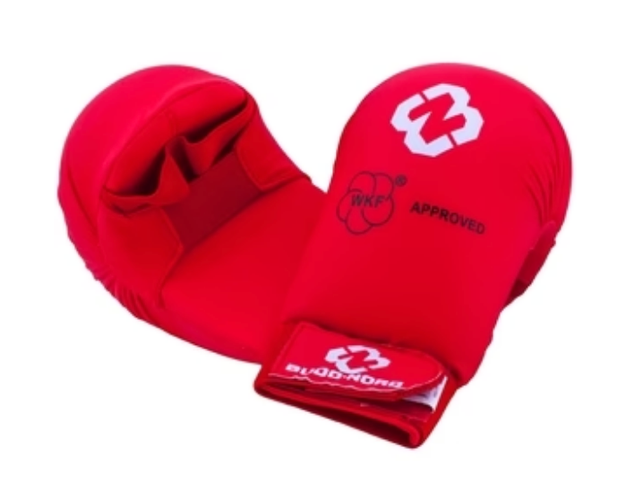 PACK GUANTILLAS + ESPINILLERAS BUDO-NORD COLOR ROJO