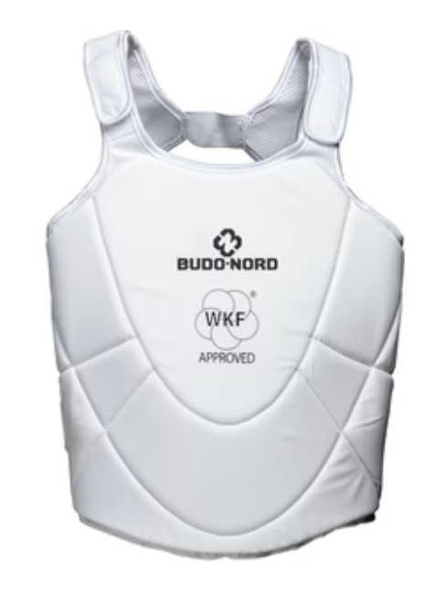 PACK KARATEGI KUMITE MIRAI WKF BUDO-NORD + PROTECCIONES (PETO INCLUIDO)