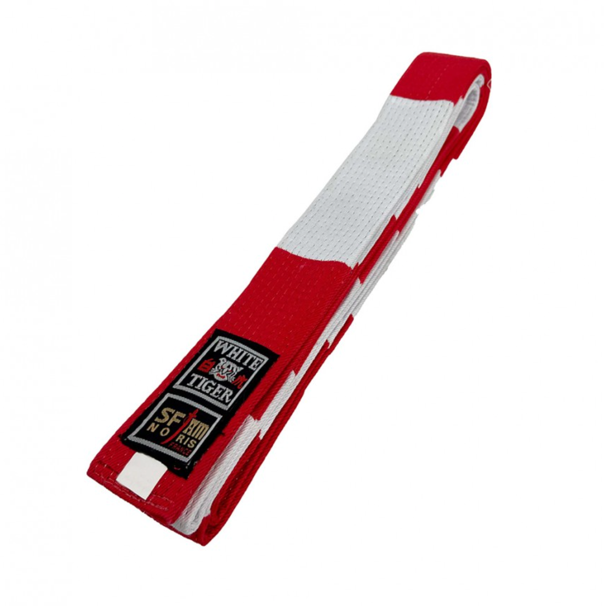 Cinturón Judo especial rojo-blanco 6º Dan