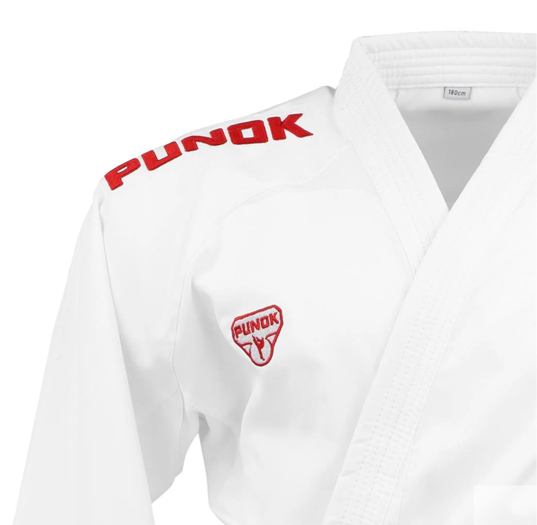 Karategi KUMITE PUNOK BLITZ II 2 CHAQUETAS LOGO AZUL + LOGO ROJO PUNOK