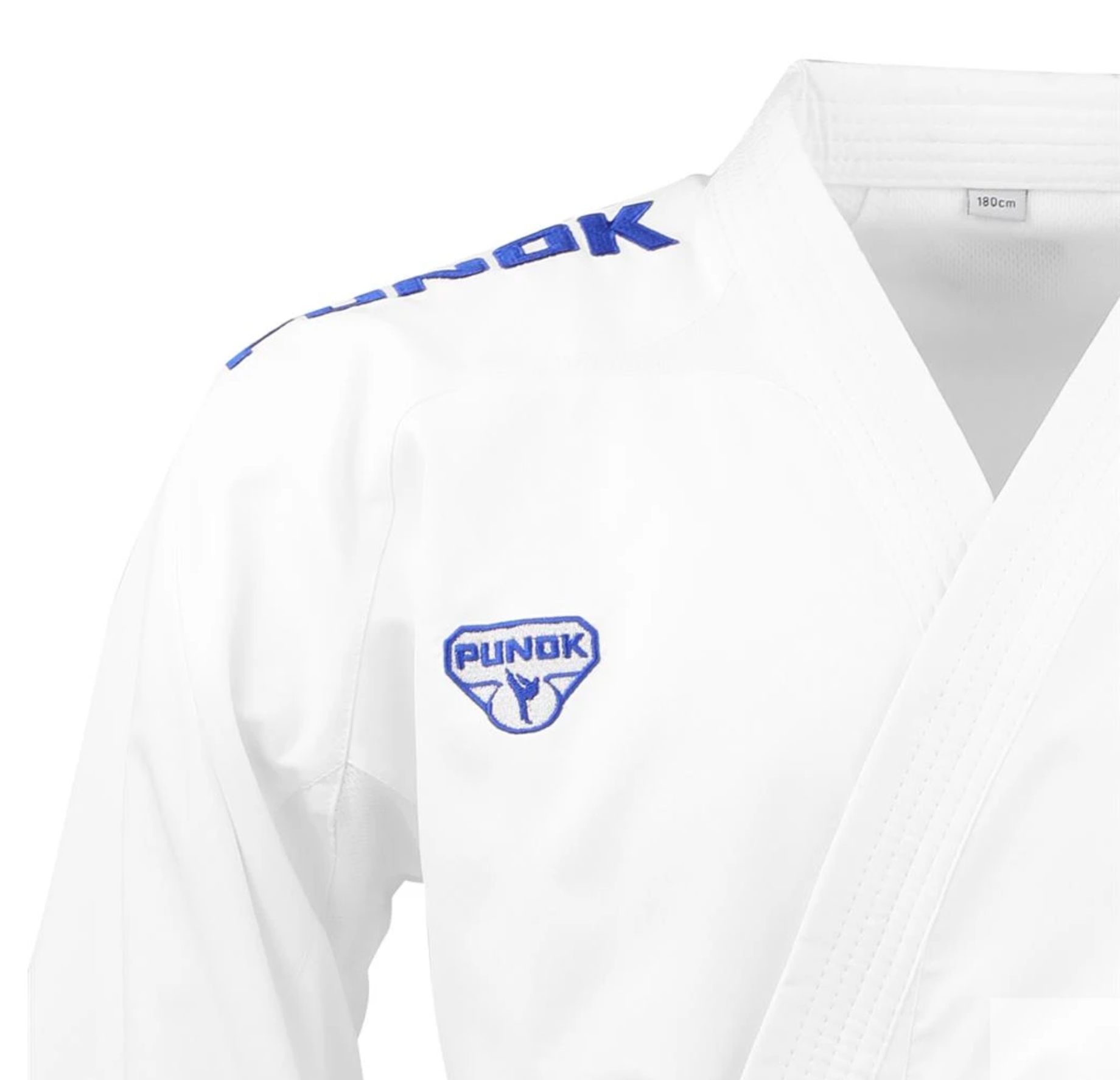 Karategi KUMITE PUNOK BLITZ II 2 CHAQUETAS LOGO AZUL + LOGO ROJO PUNOK
