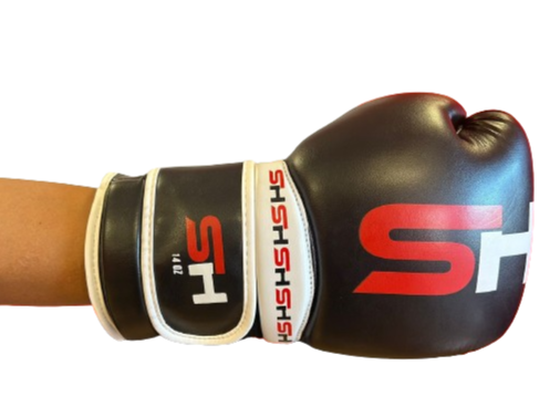 GUANTE DE BOXEO SH P.U.  NEGRO
