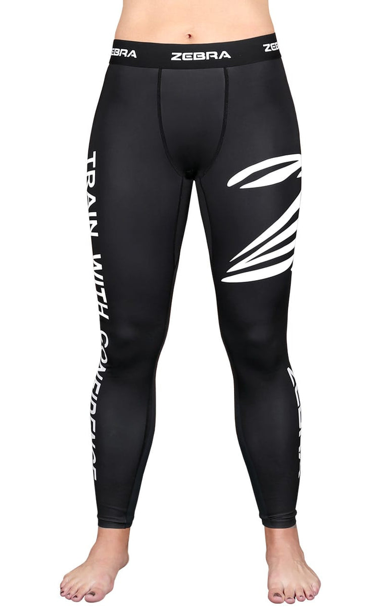 LEGGING PERFORMANCE ZEBRA COMPRESIÓN NEGRO