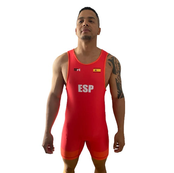 MALLA DE LUCHA MASCULINA ROJA STRONGEST HERO ESPAÑA