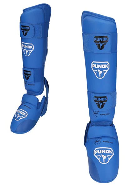 KIT Karategi Kumite  BLITZ I LOGO AZUL PUNOK + Protecciones Completas