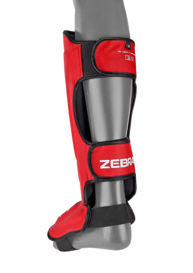 ESPINILLERA ZEBRA PRO ROJA