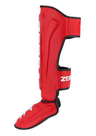 ESPINILLERA ZEBRA PRO ROJA