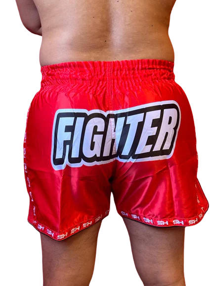 SHORT MUAY THAI "FIGHTER" ROJO STRONGEST HERO