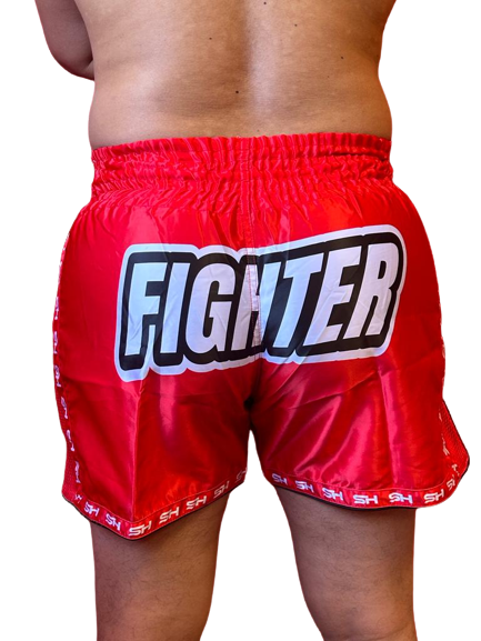SHORT MUAY THAI "FIGHTER" ROJO STRONGEST HERO