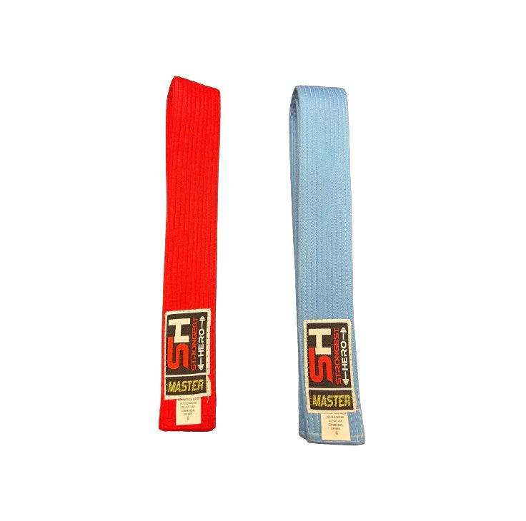 CINTURON SH KARATE KATA MASTER ROJO Ó AZUL (CALIDAD PREMIUM)