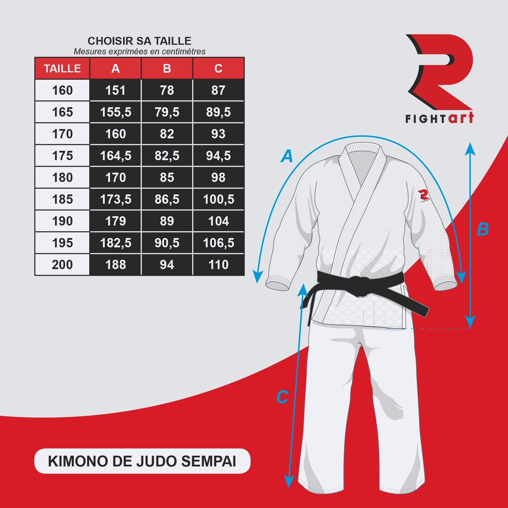JUDOGI "SEMPAI" 910GR FIGHT ART