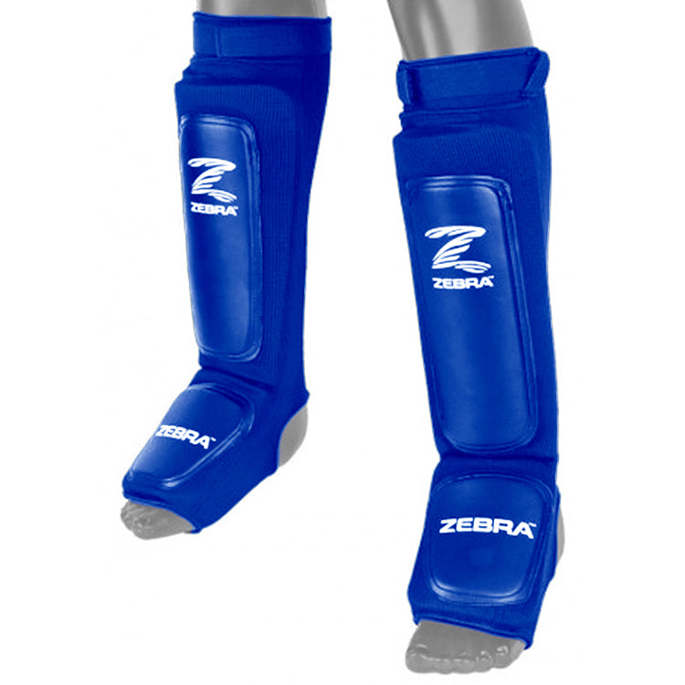 ESPINILLERA AZUL ZEBRA PERFORMANCE ELÁSTICA