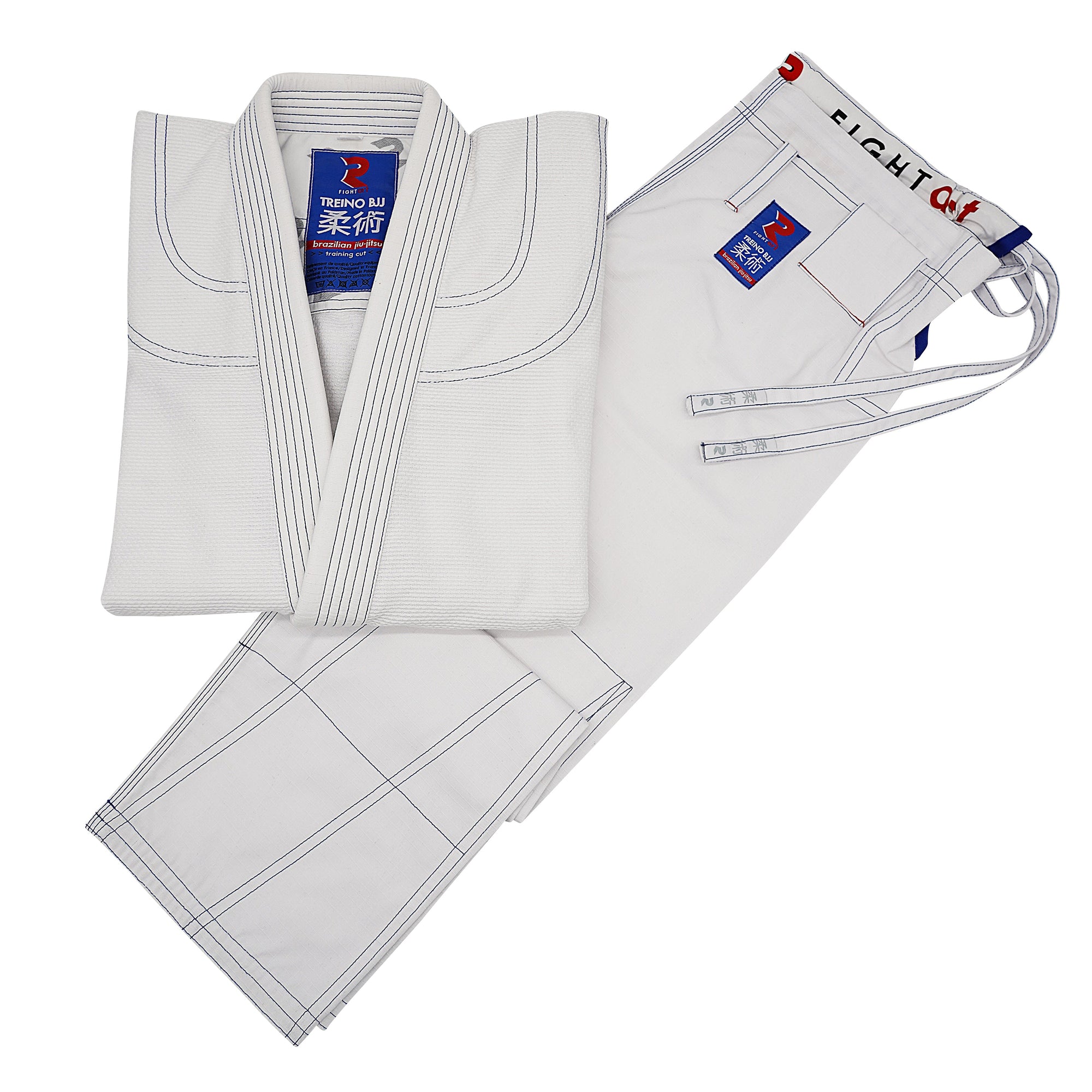 GI BJJ BLANCO "TREINO" 340GR FIGHT ART (ENTRENAMIENTO)