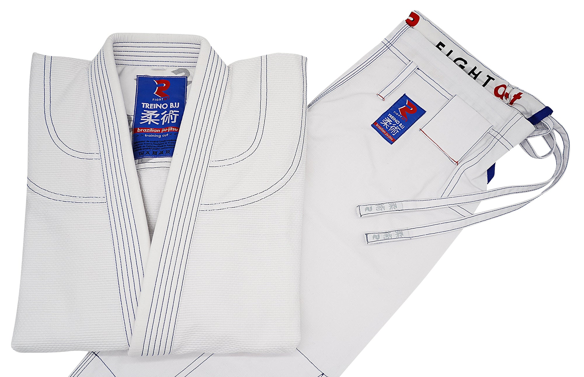 GI BJJ BLANCO "TREINO" 340GR FIGHT ART (ENTRENAMIENTO)