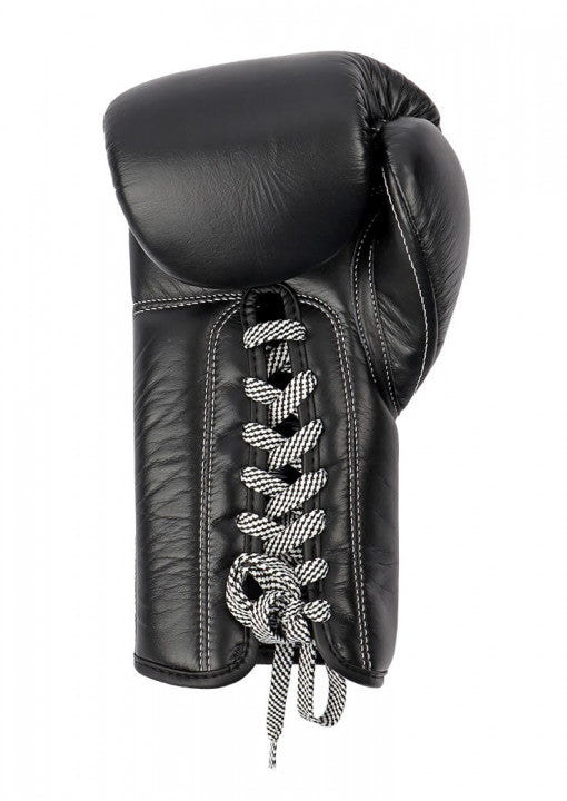 GUANTES BOXEO ZEBRA PRO SIGNATURE CUERDA, CUERO NEGRO