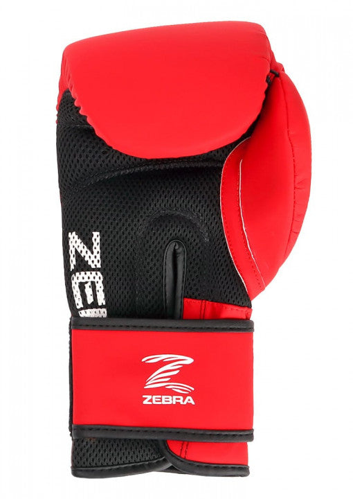 GUANTES BOXEO ZEBRA FITNESS, PU ROJO