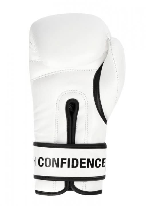 GUANTE BOXEO ZEBRA PERFORMANCE, CUERO BLANCO
