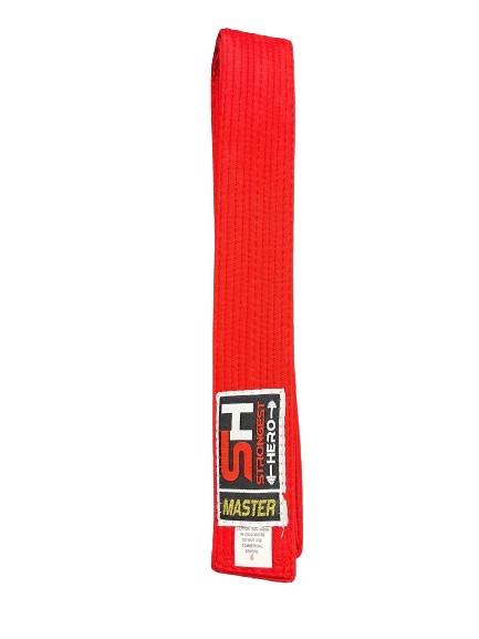 CINTURON SH KARATE KATA MASTER ROJO Ó AZUL (CALIDAD PREMIUM)