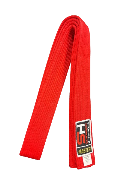 CINTURON SH KARATE KATA MASTER ROJO Ó AZUL (CALIDAD PREMIUM)