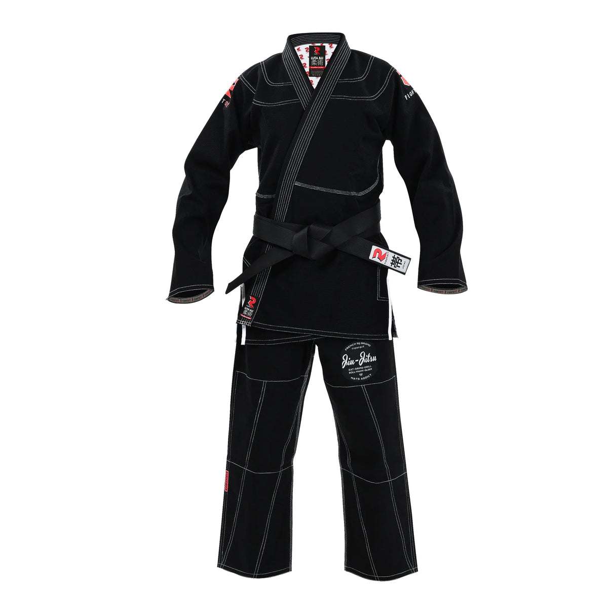 Kimono BJJ LUTA Negro FIGHT ART