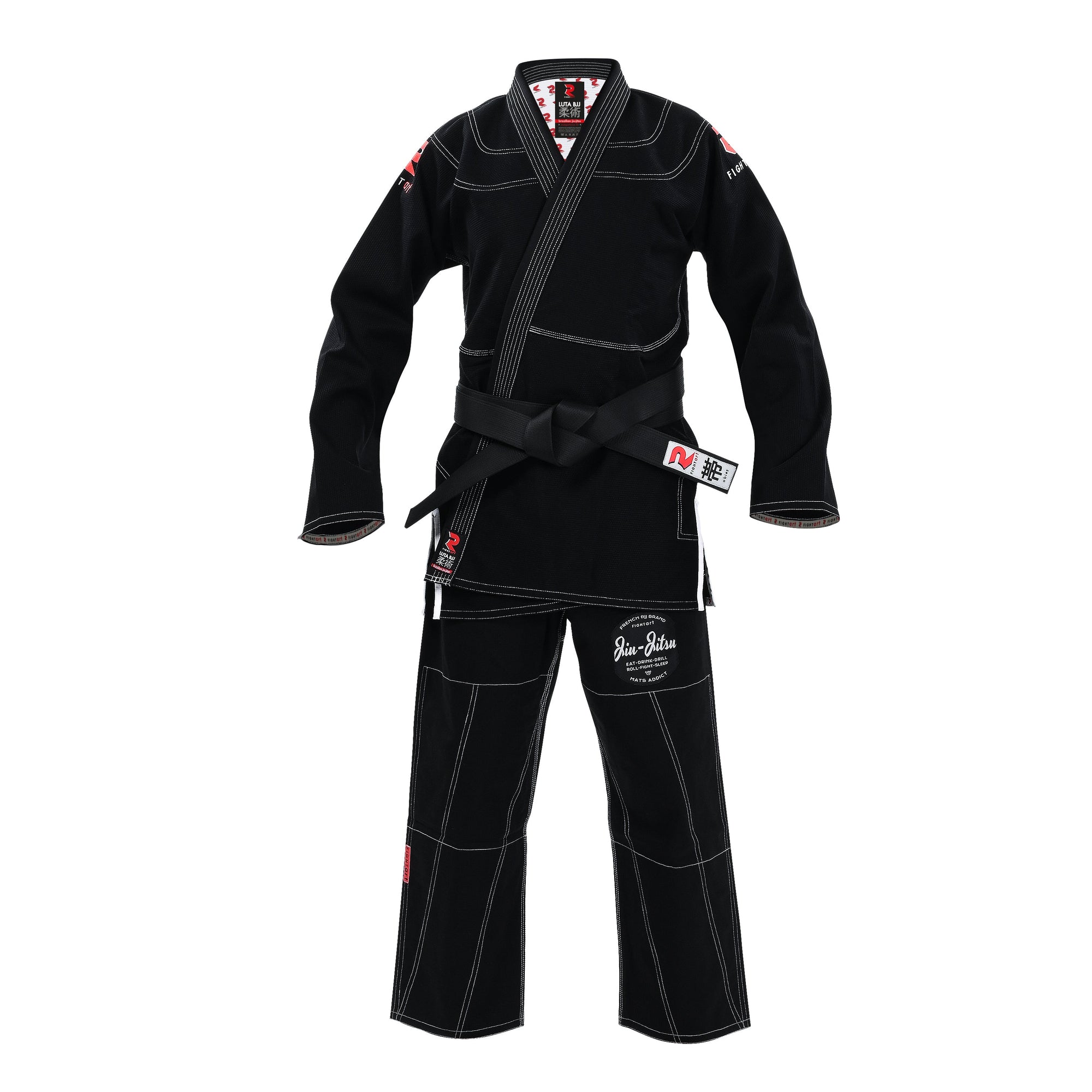 GI BJJ NEGRO "LUTA" FIGHT ART
