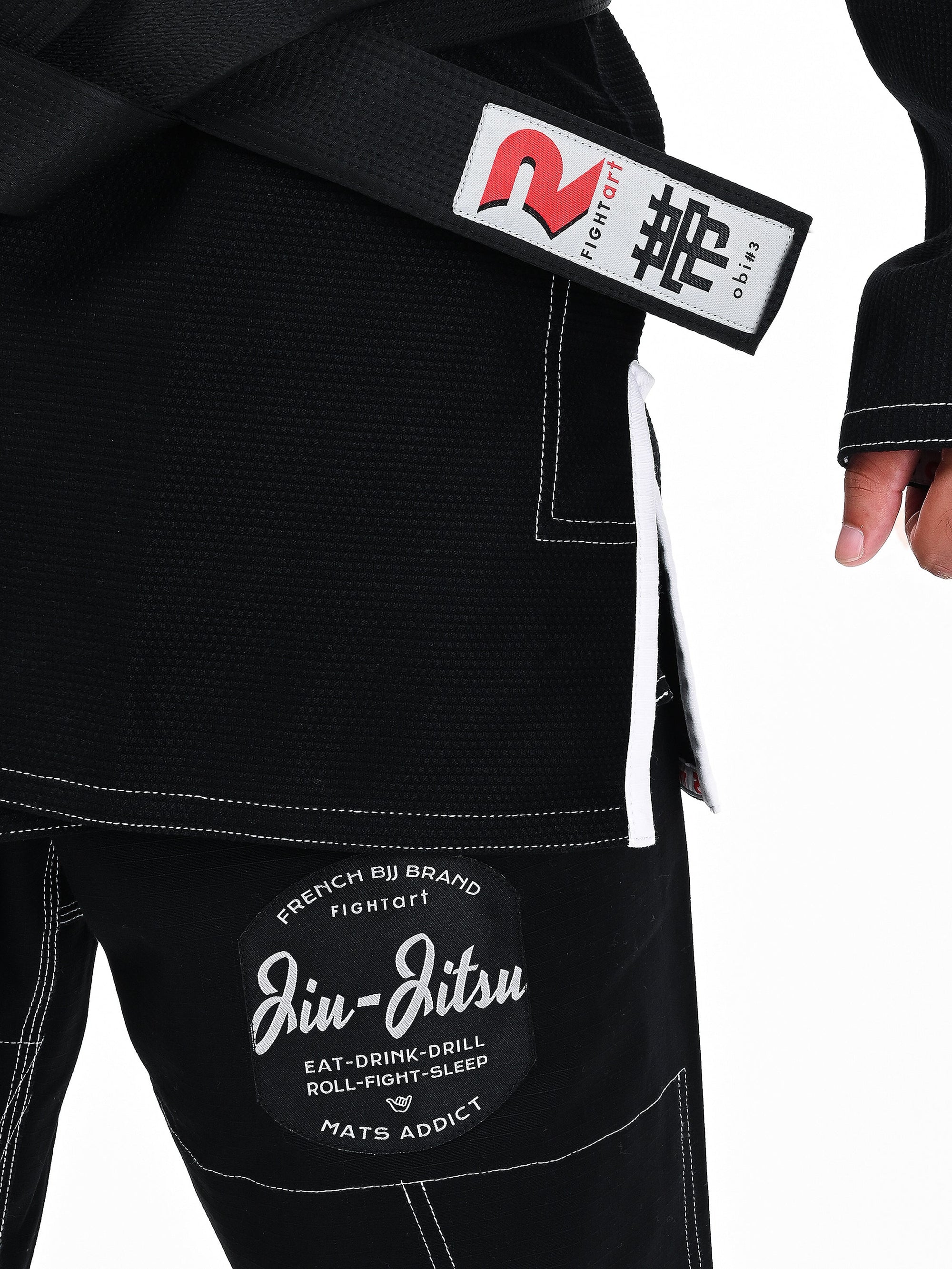 GI BJJ NEGRO "LUTA" FIGHT ART