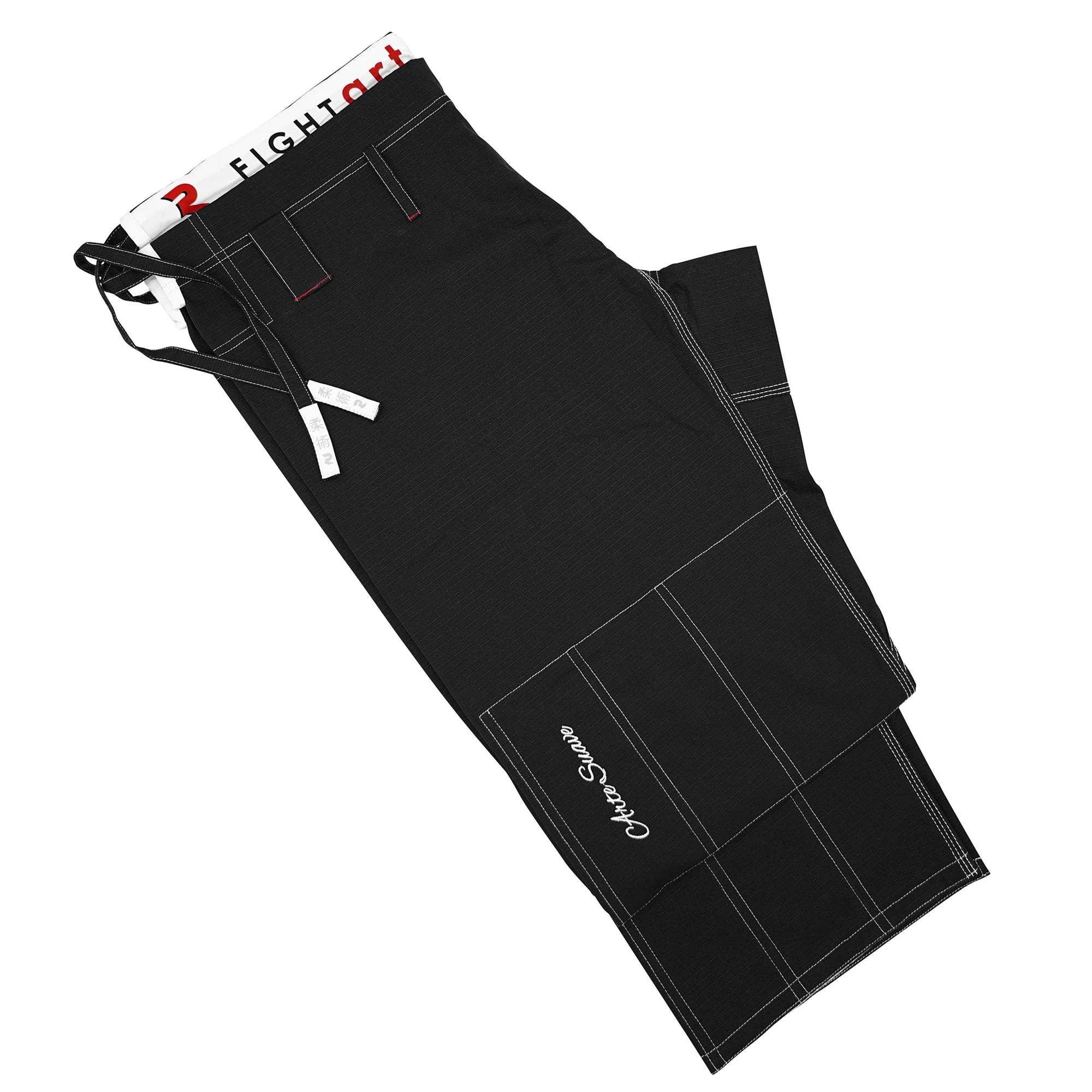 Kimono BJJ TREINO Negro 340 gramos FIGHT ART