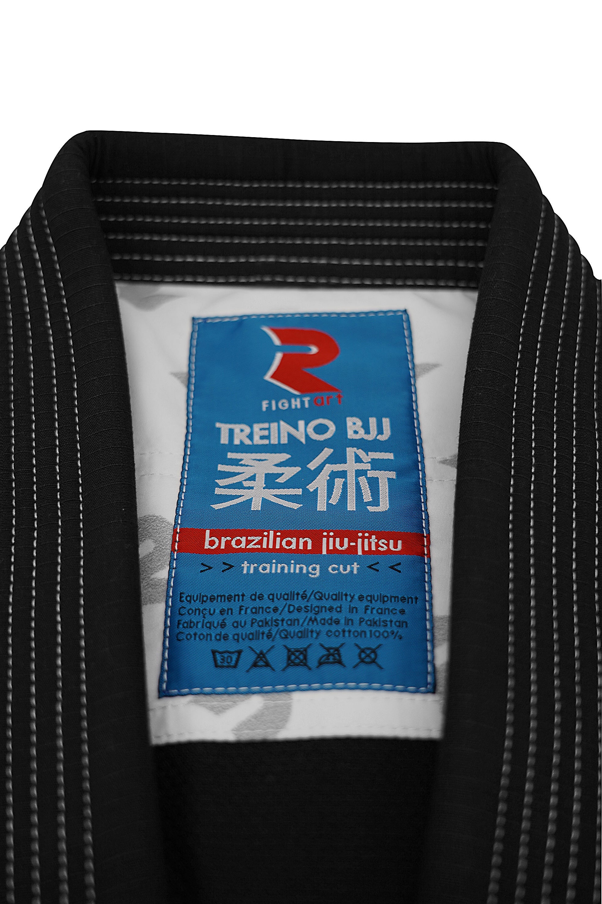 GI BJJ NEGRO "TREINO" 340GR FIGHT ART (ENTRENAMIENTO)
