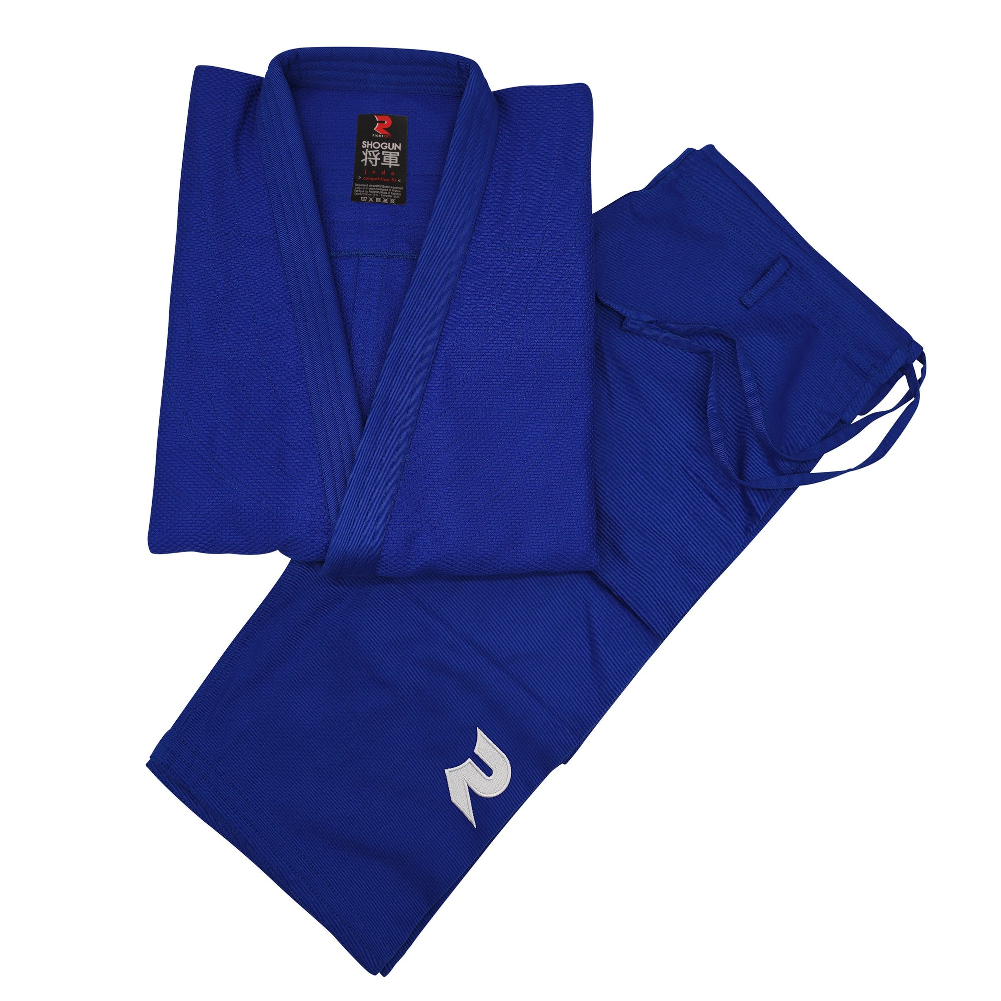 PACK JUDOGI SHOGUN IJF 730GR BLANCO + AZUL FIGHTART