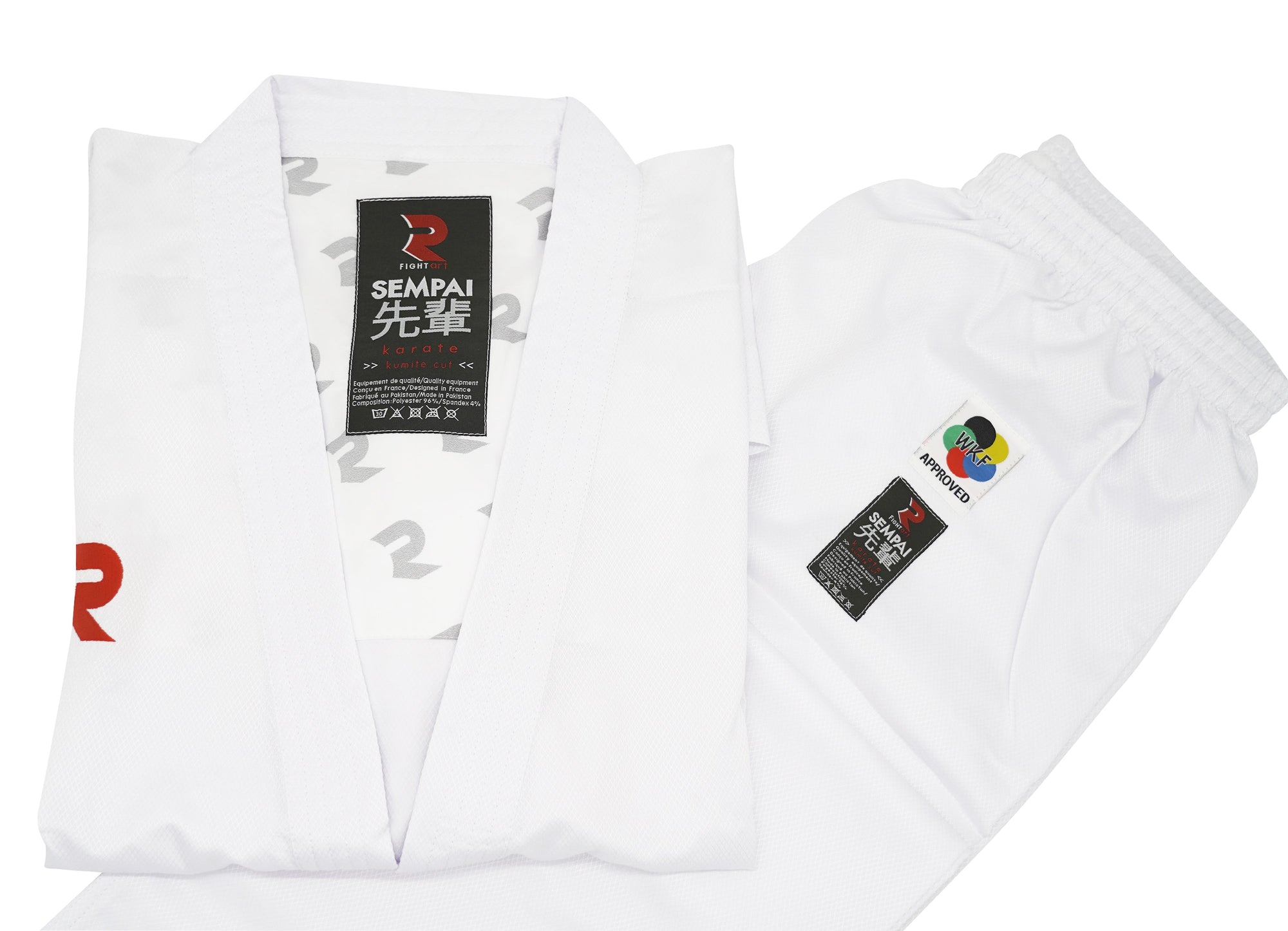 KARATEGI SEMPAI KUMITE WKF BLANCO  FIGHT ART