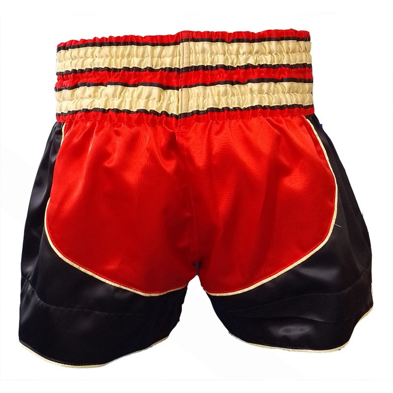 Pantalón Muay Thai Boxing Negro-rojo
