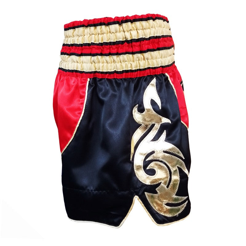 Pantalón Muay Thai Boxing Negro-rojo