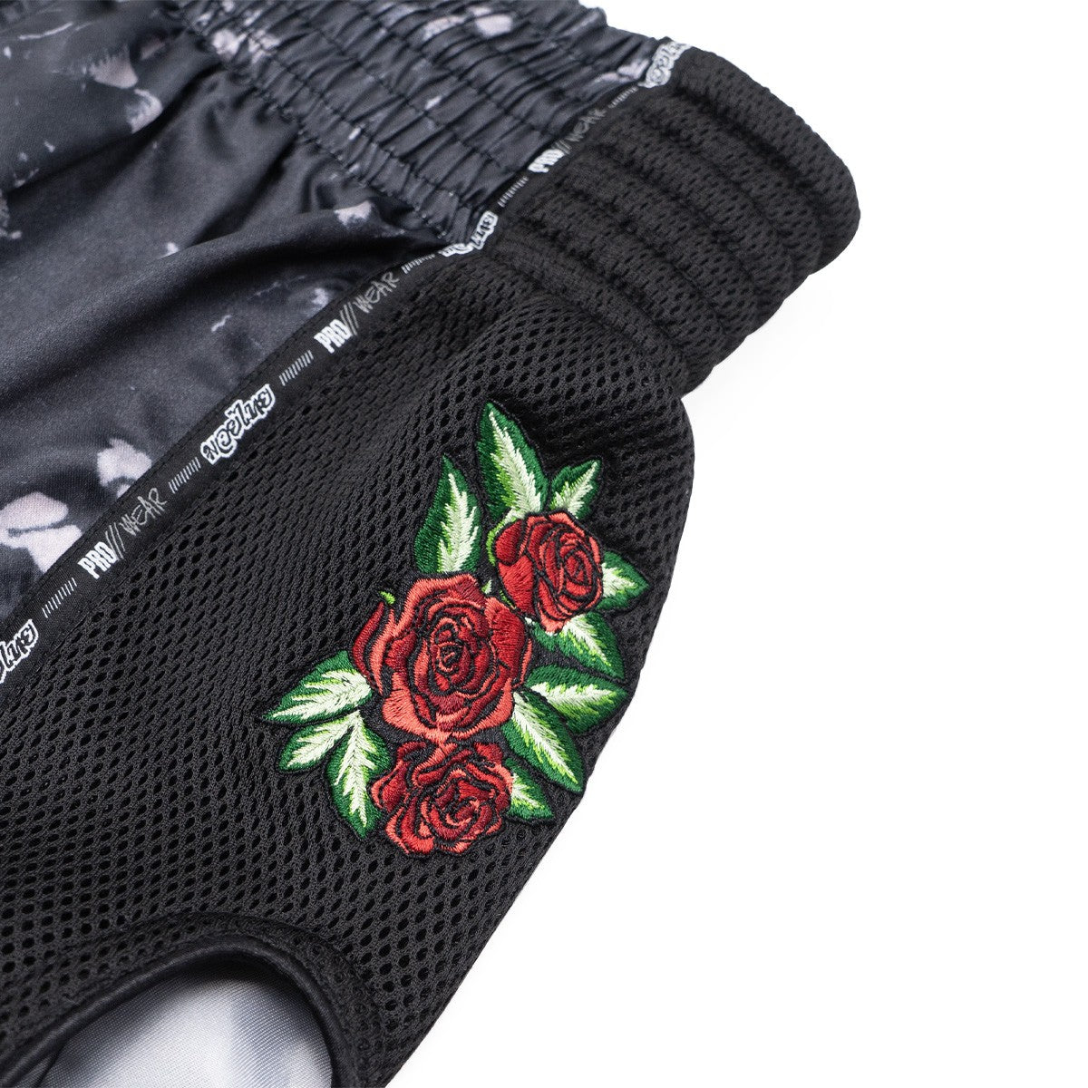 SHORTS MUAY THAI PROWEAR PRINT NEGRO/BLANCO