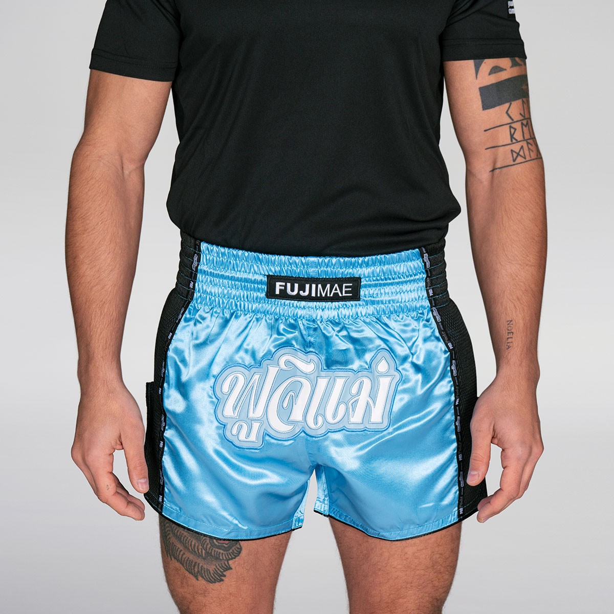 SHORTS MUAY THAI PROWEAR AZUL/BLANCO