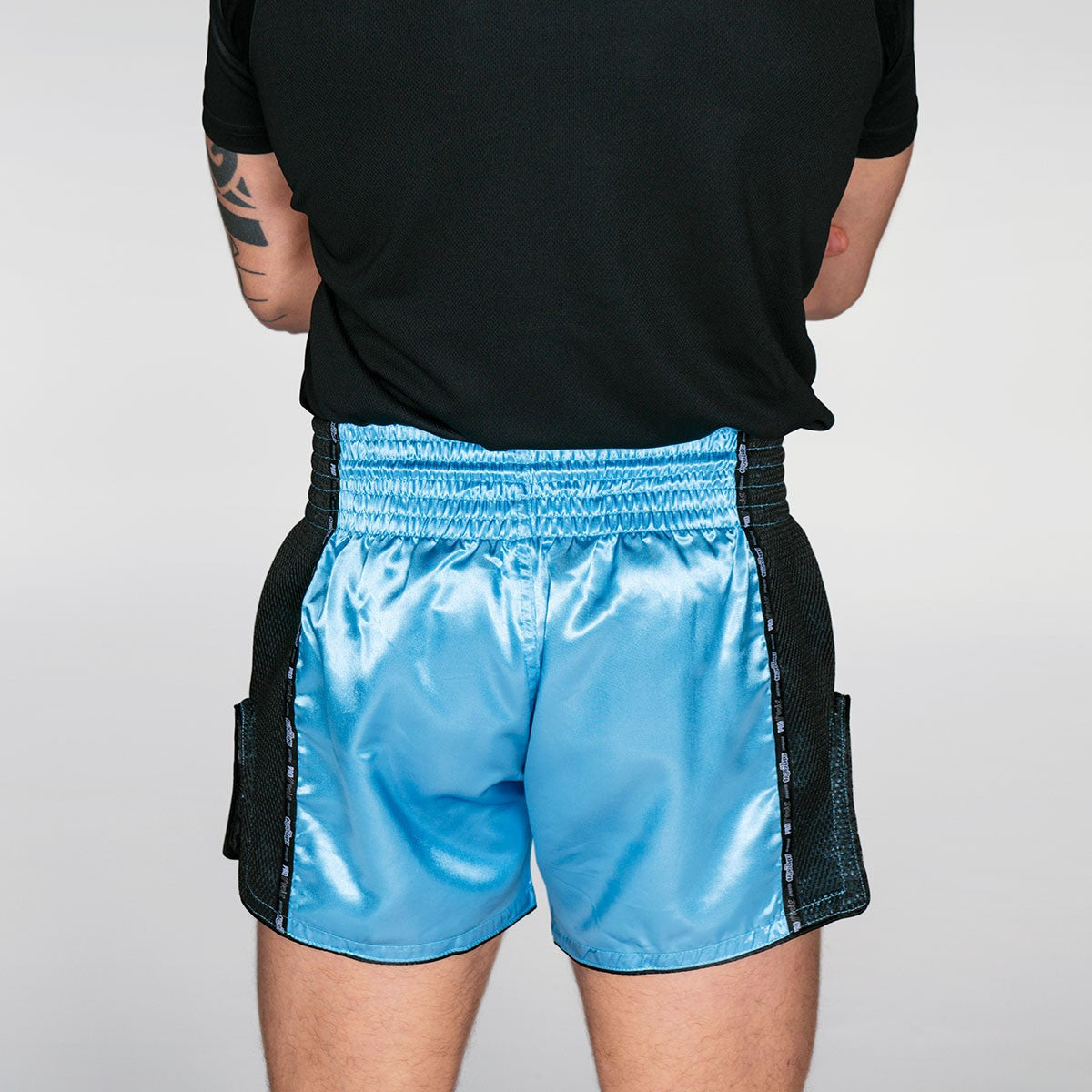 SHORTS MUAY THAI PROWEAR AZUL/BLANCO
