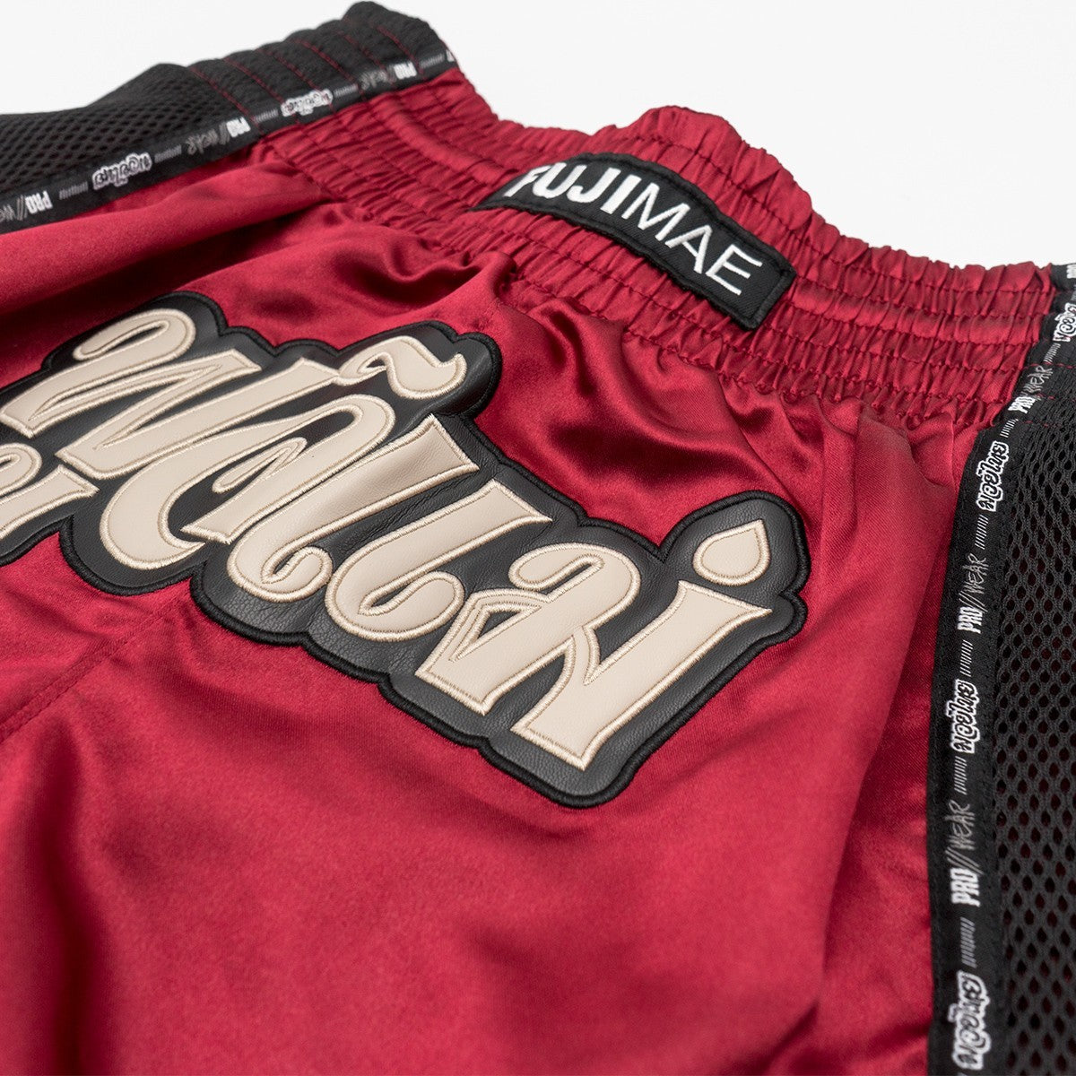 SHORTS MUAY THAI PROWEAR GRANATE/BEIGE