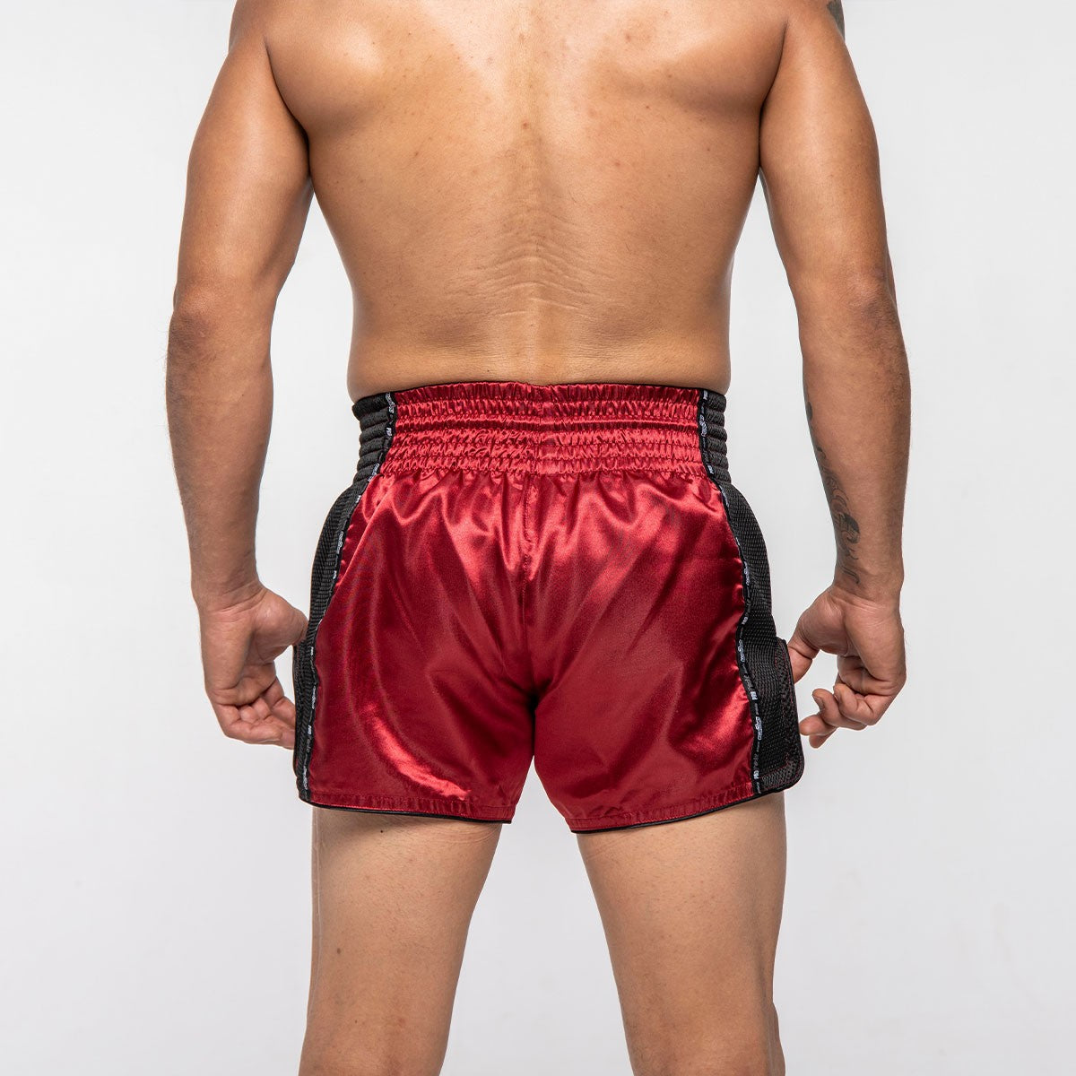 SHORTS MUAY THAI PROWEAR GRANATE/BEIGE