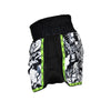 SHORTS MUAY THAI "GAME OVER" NEGRO/VERDE NKL